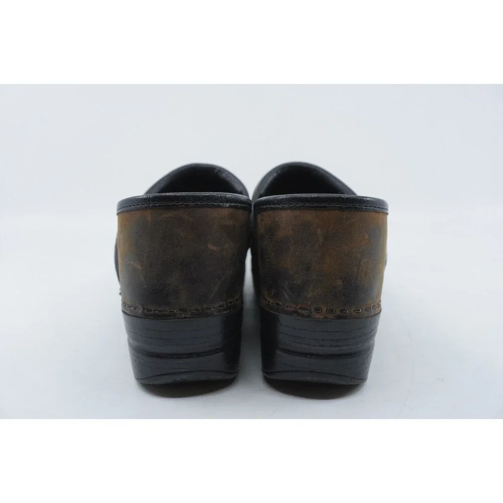 Dansko Clogs Oiled Womens Sz 10 Brown Leather Professional Comfort Nurse Shoes